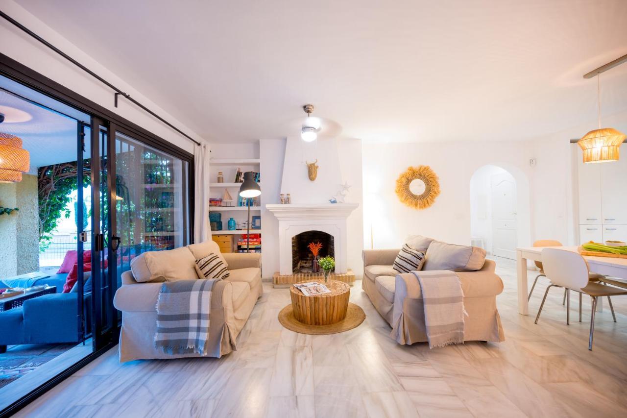 Typical Beach House Las Chapas Playa With Heated Pool Marbella Exterior foto